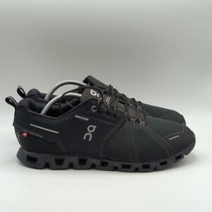 On Cloud Waterproof Running Shoes Mens Size 10 Black CloudTec Sneakers Athletic